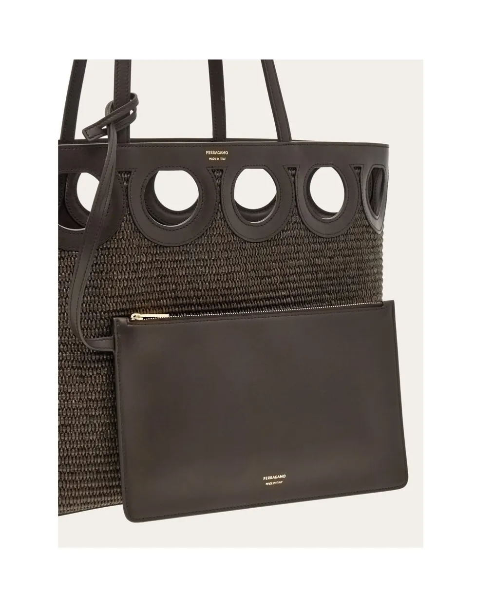 Gancini Outline Tote Bag