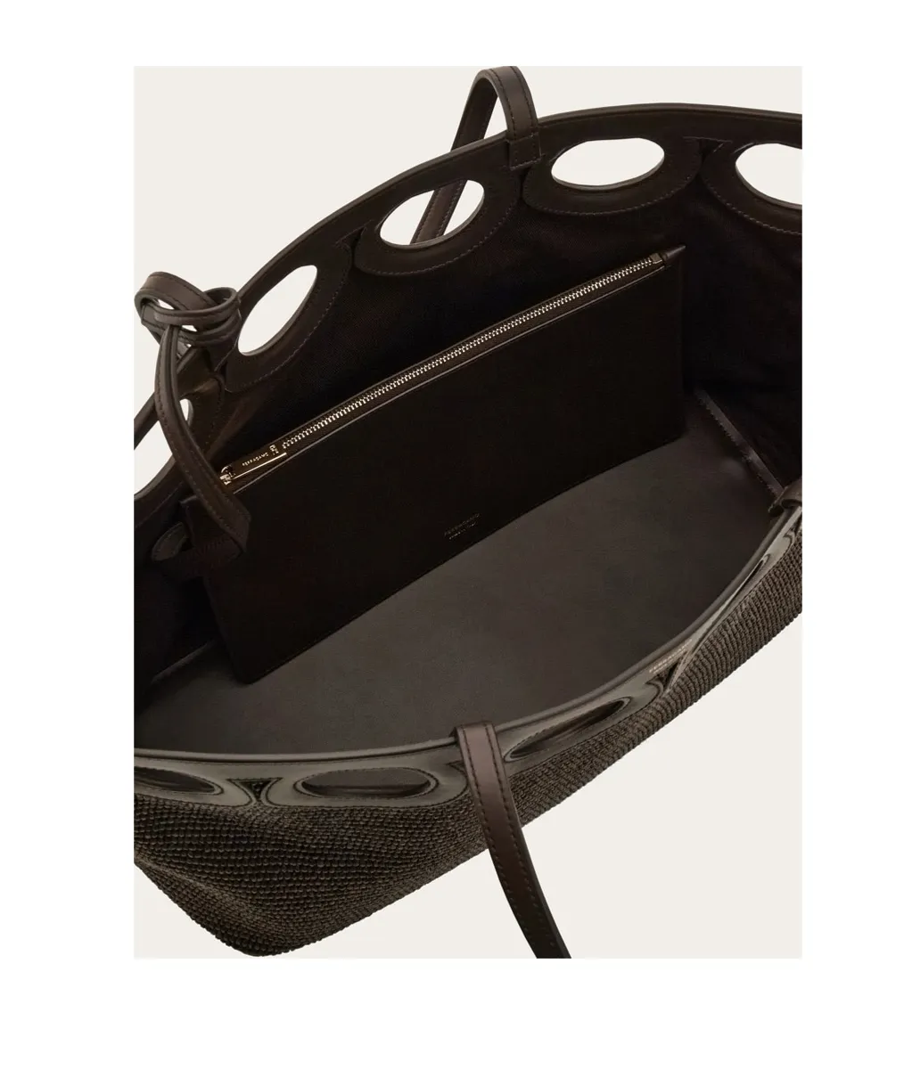 Gancini Outline Tote Bag