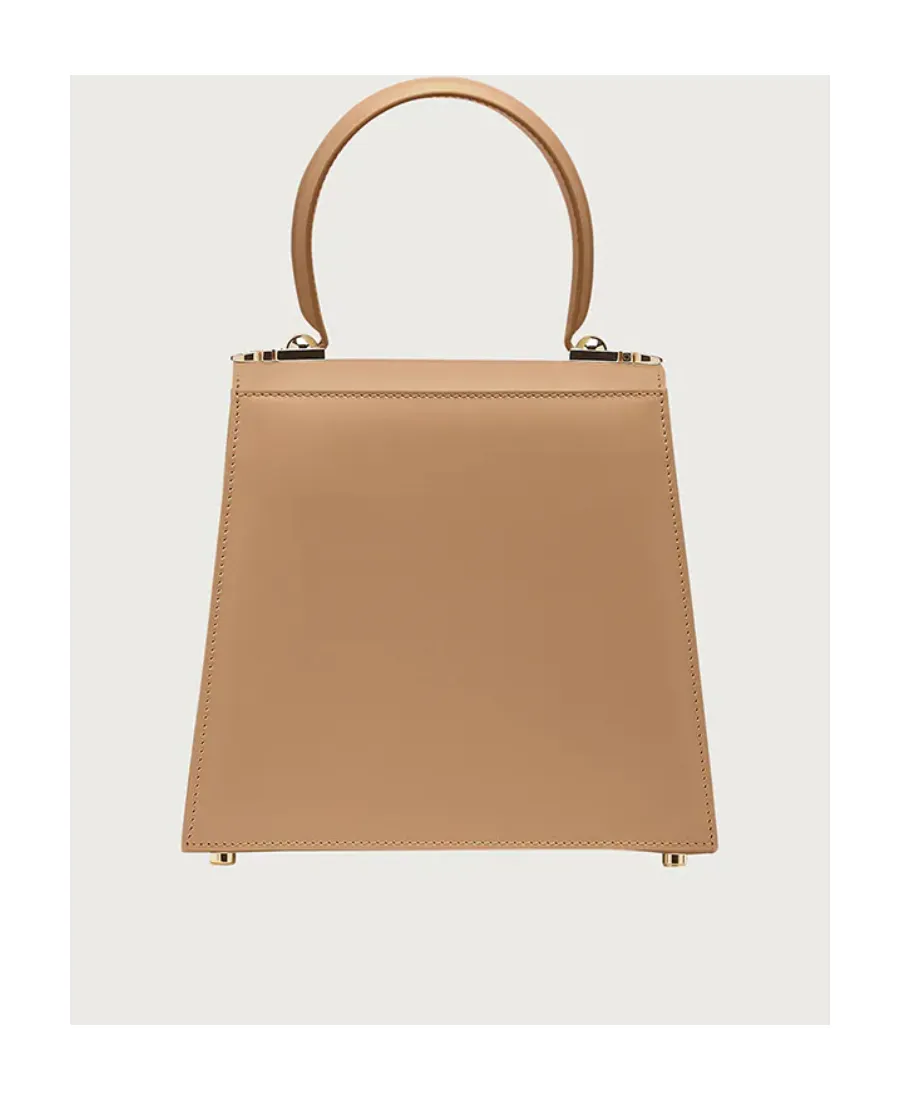 Logo Gold Button Handbag