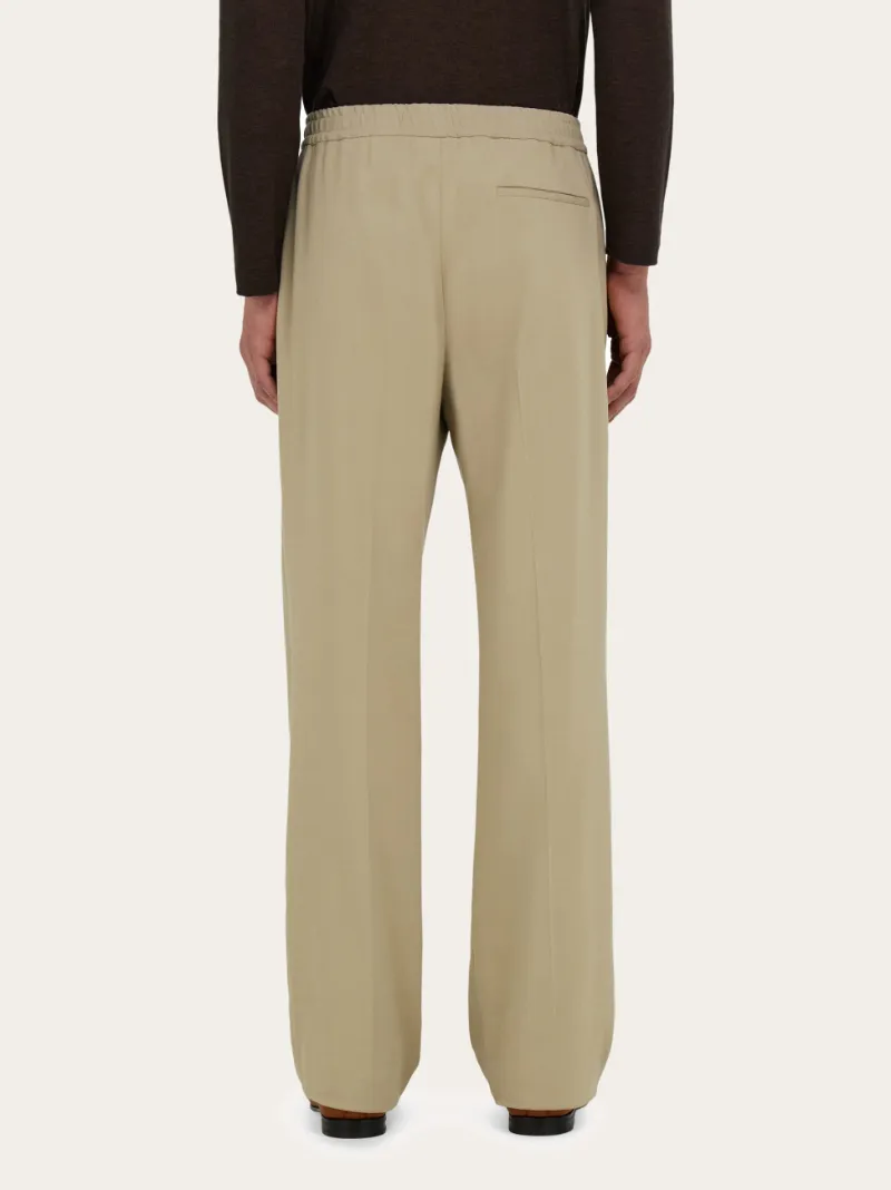 Tailored Leg Crepe Trousers