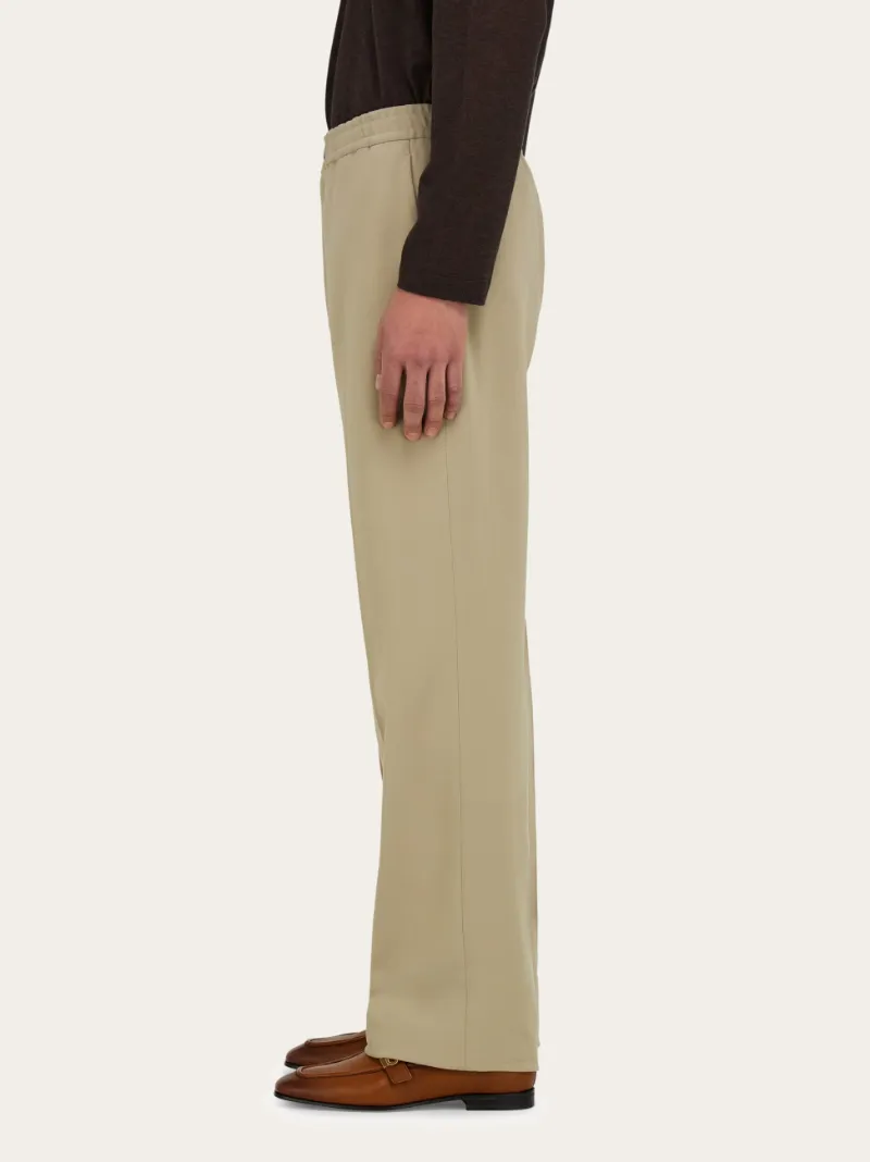 Tailored Leg Crepe Trousers