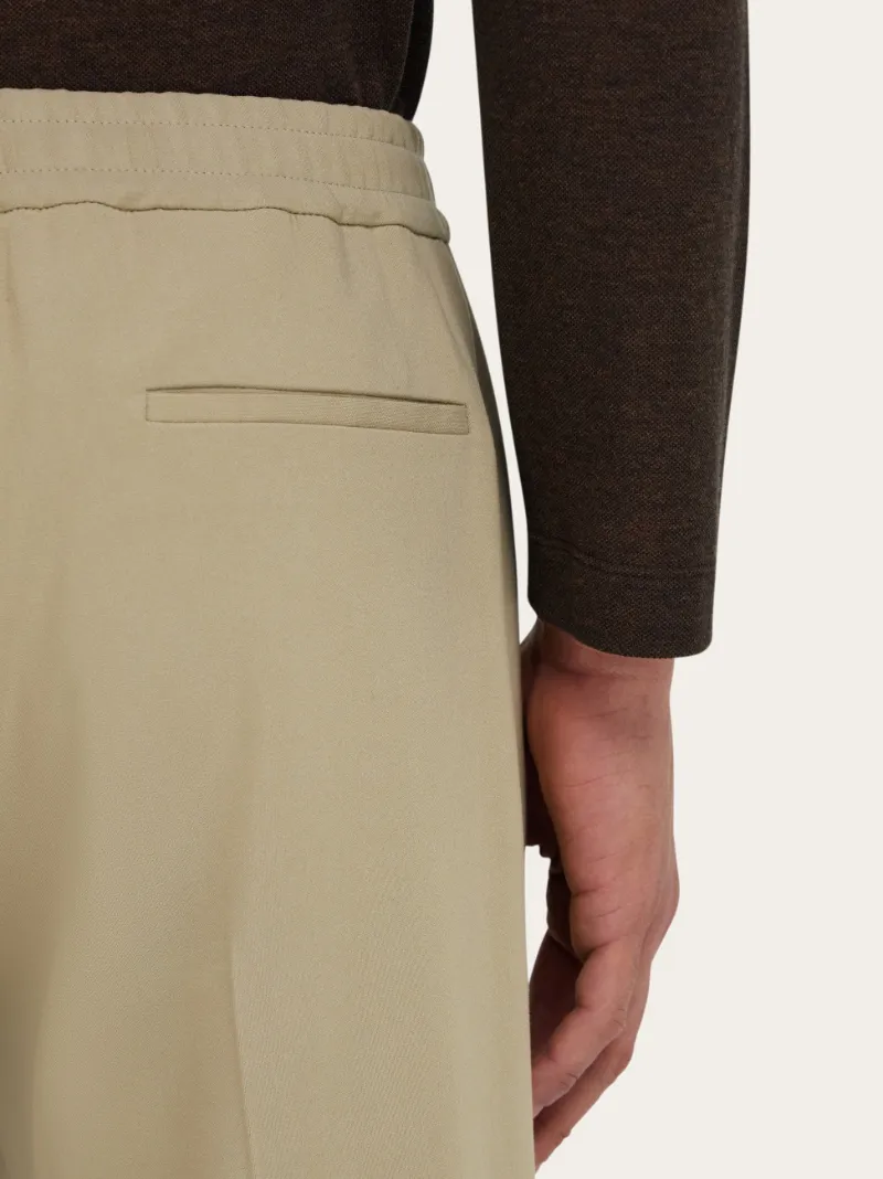 Tailored Leg Crepe Trousers