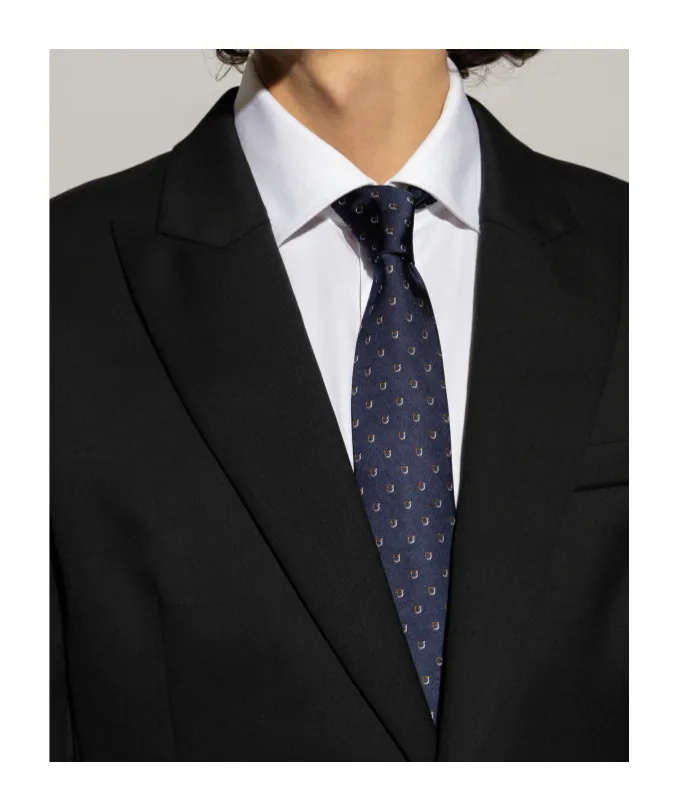 Gancini Jacquard Tie