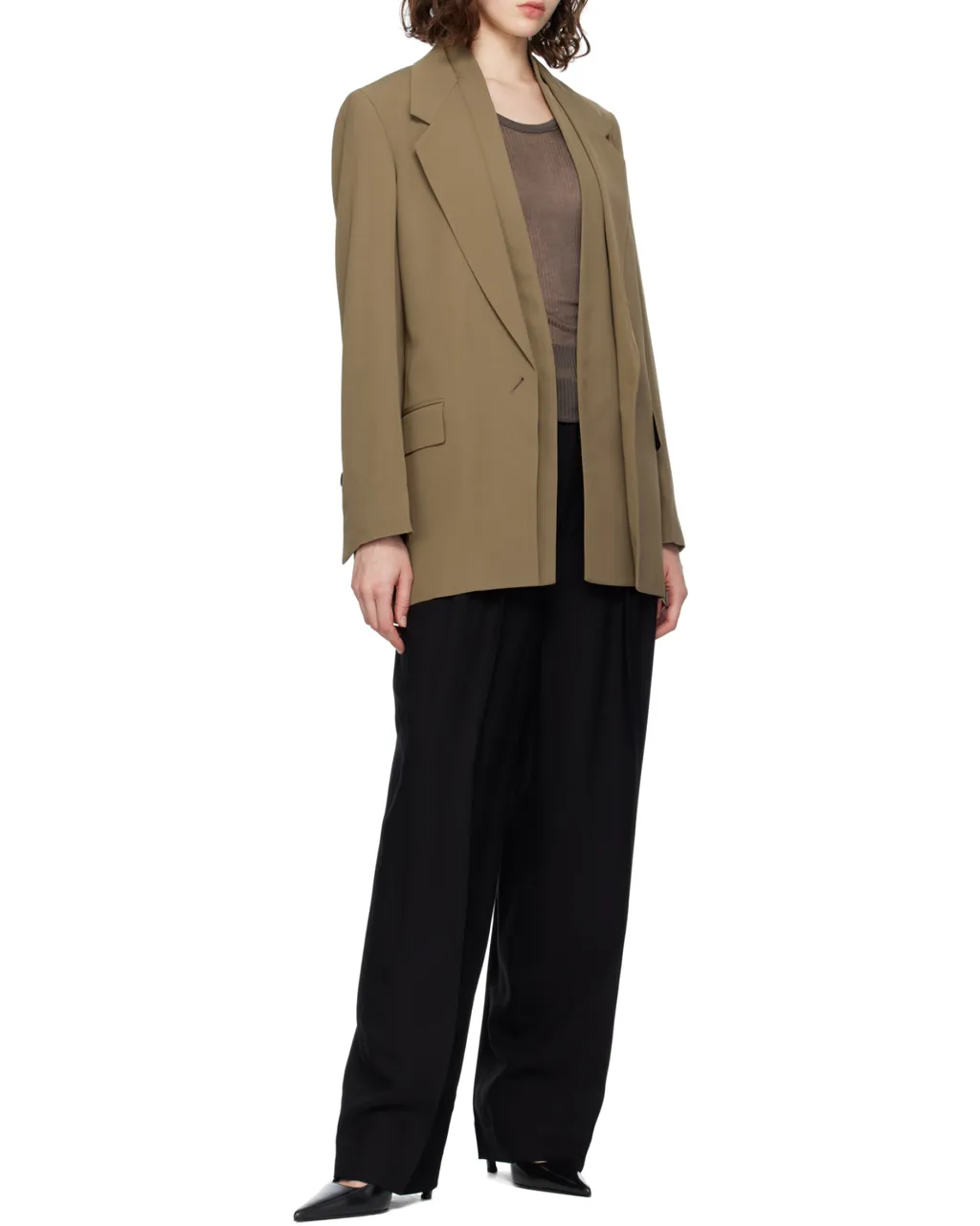 Notched-Lapel Blazer