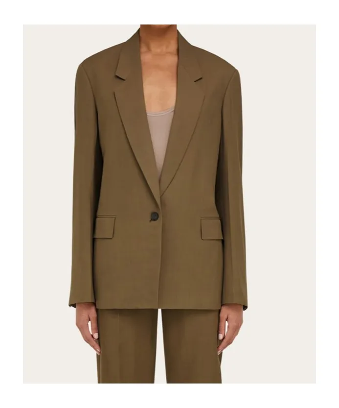 Notched-Lapel Blazer