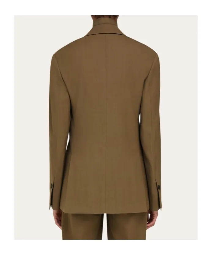 Notched-Lapel Blazer