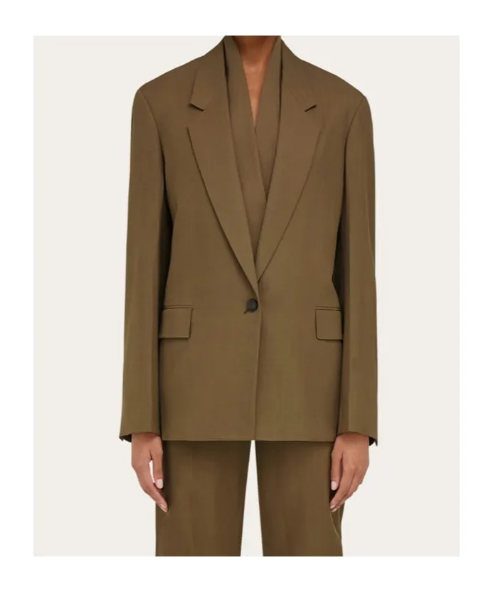 Notched-Lapel Blazer