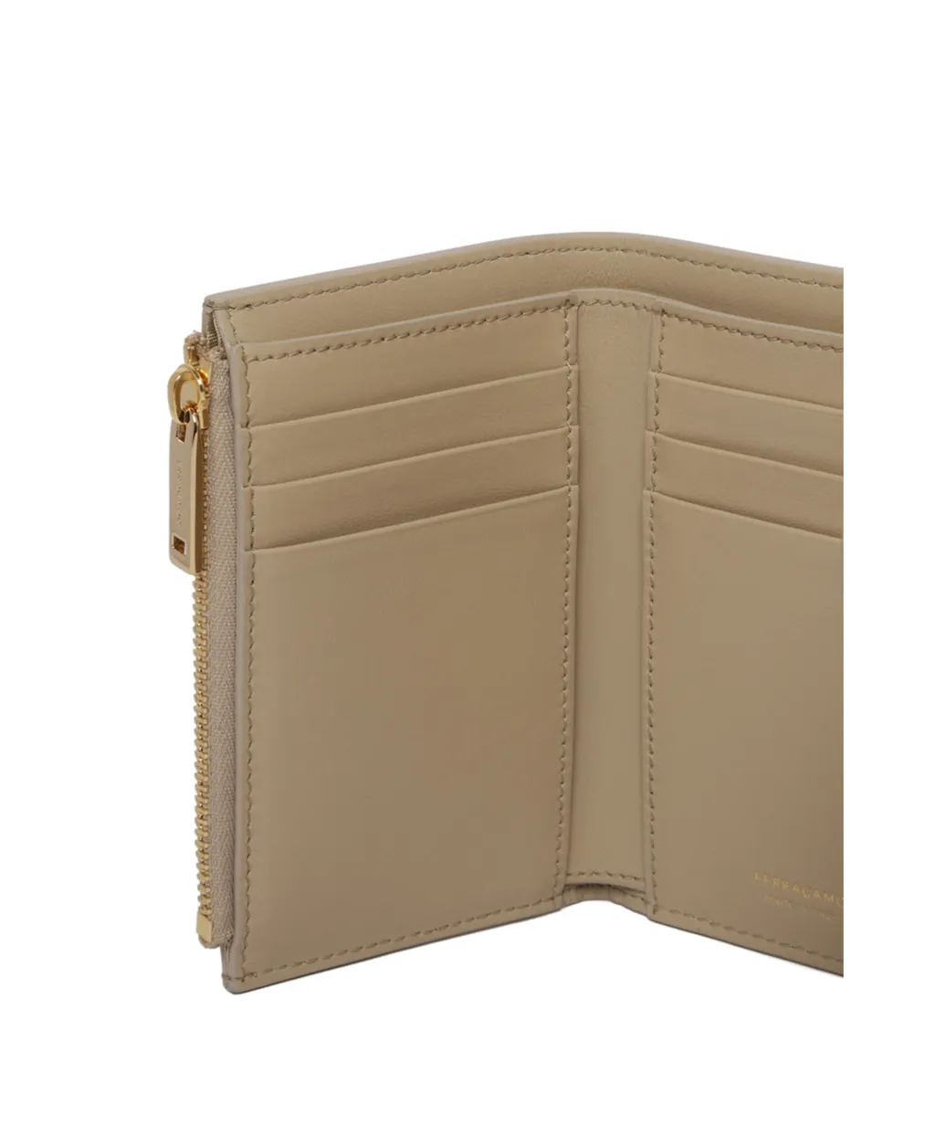 Gancini Plaque Tri-Fold Wallet