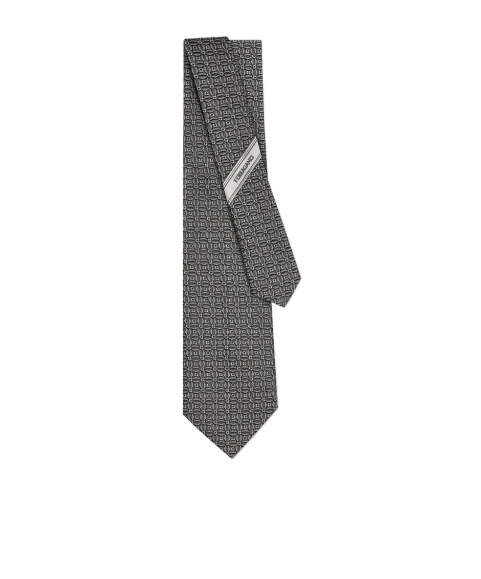 Gancini Jacquard Tie