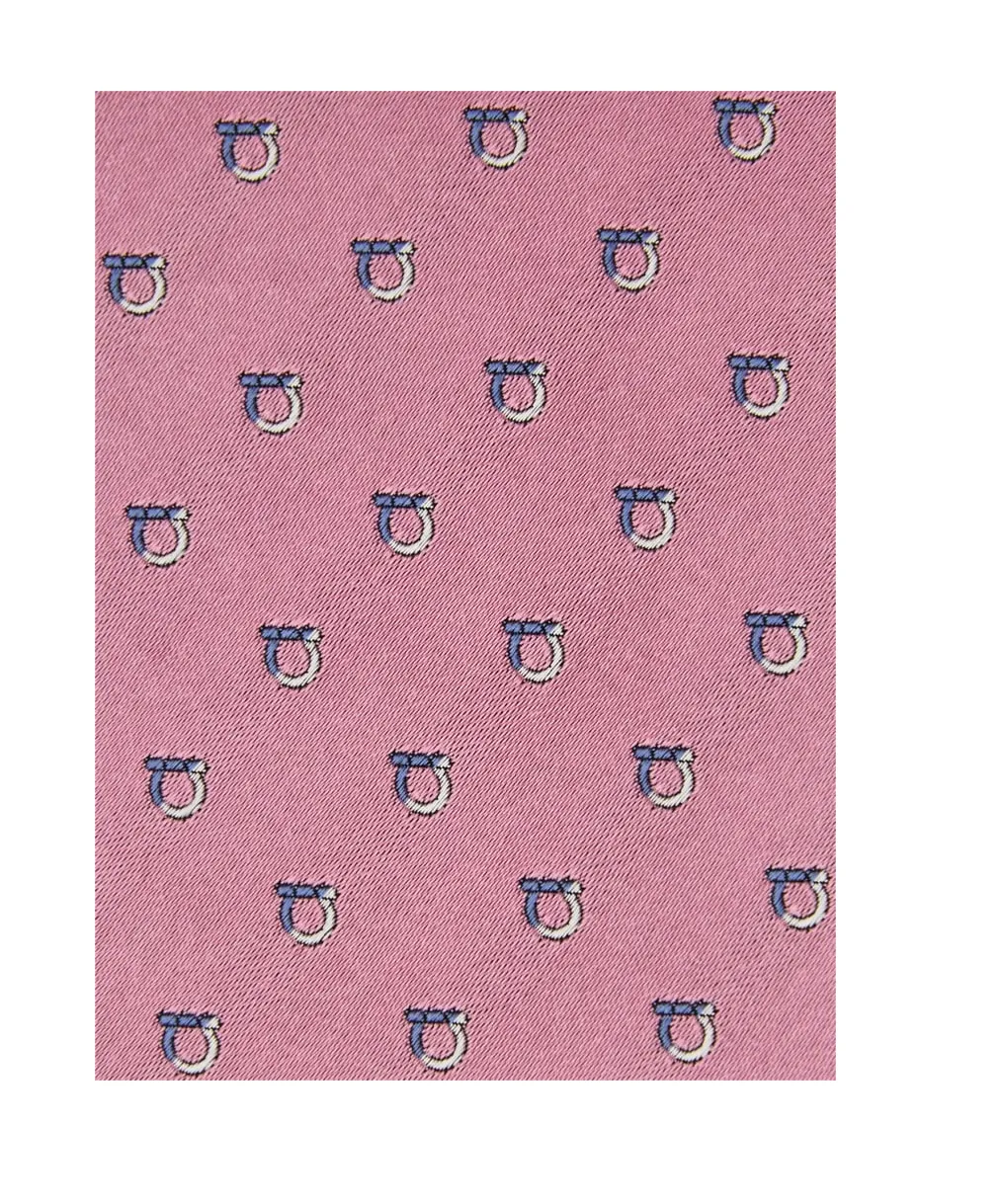 Two Tone Gancini Jacquard Tie