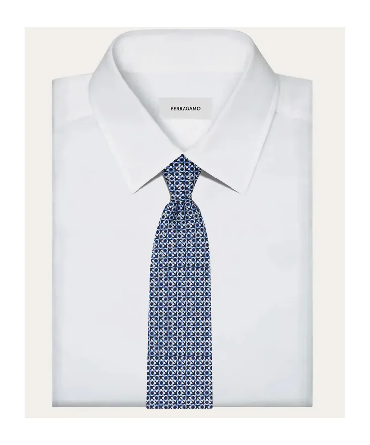Gancini Jacquard Tie