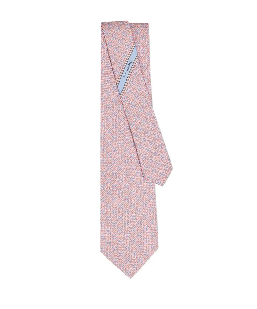 Gancini Printed Tie