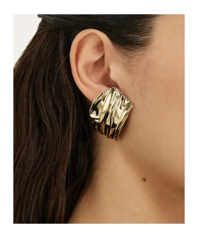 Asymmetric Draped Earring