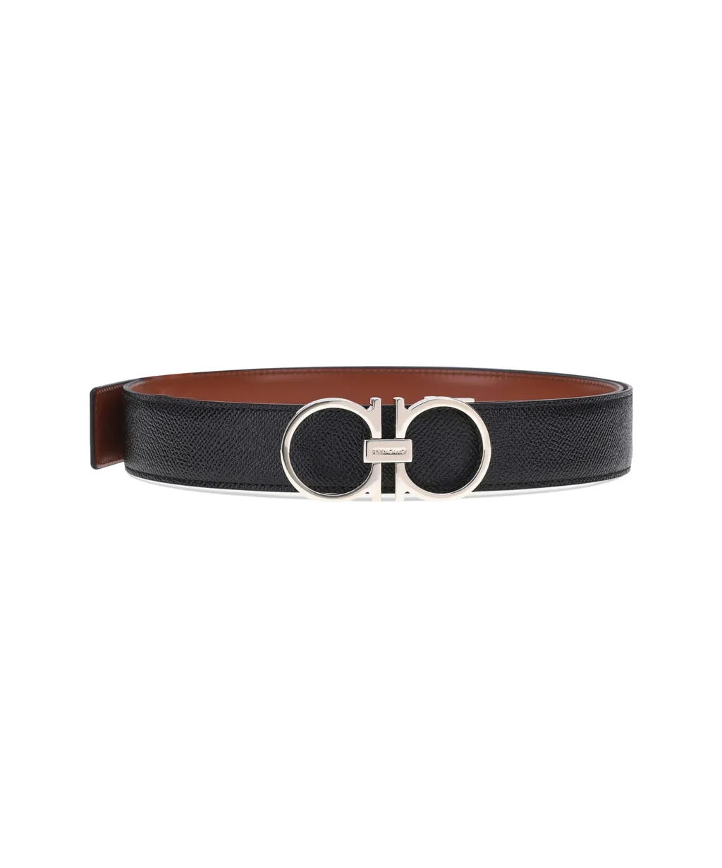 Reversible Gancini Buckle Belt