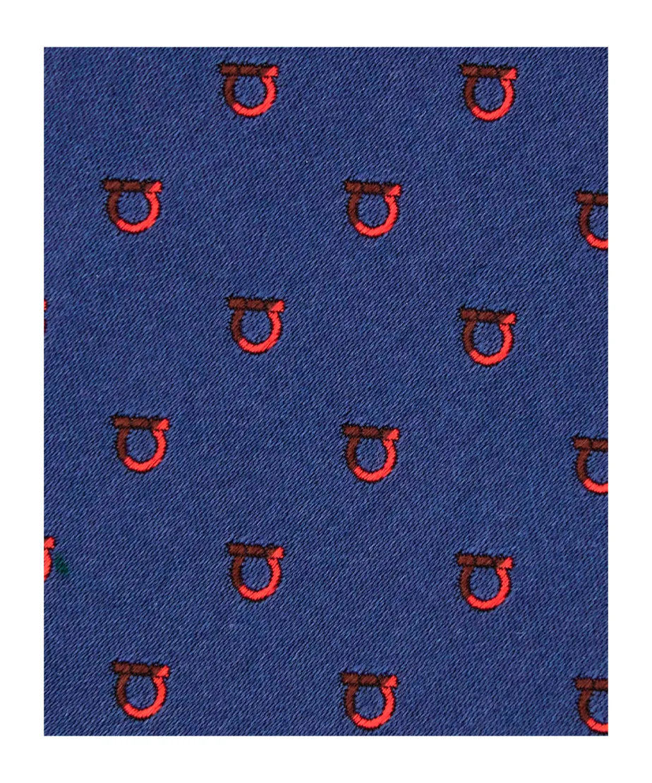 Two Tone Gancini Jacquard Tie