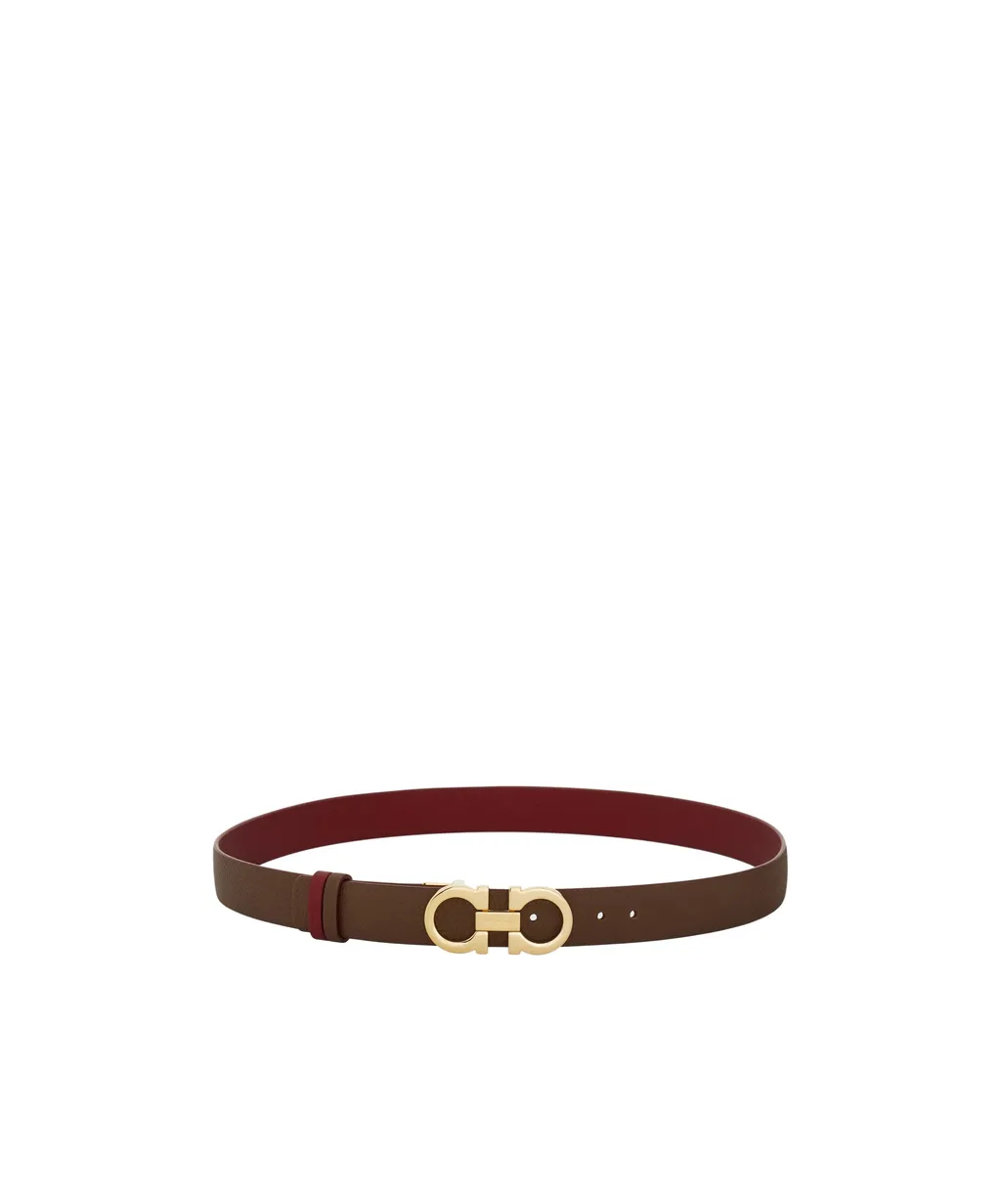 Adjustable And Reversible Gancini Belt