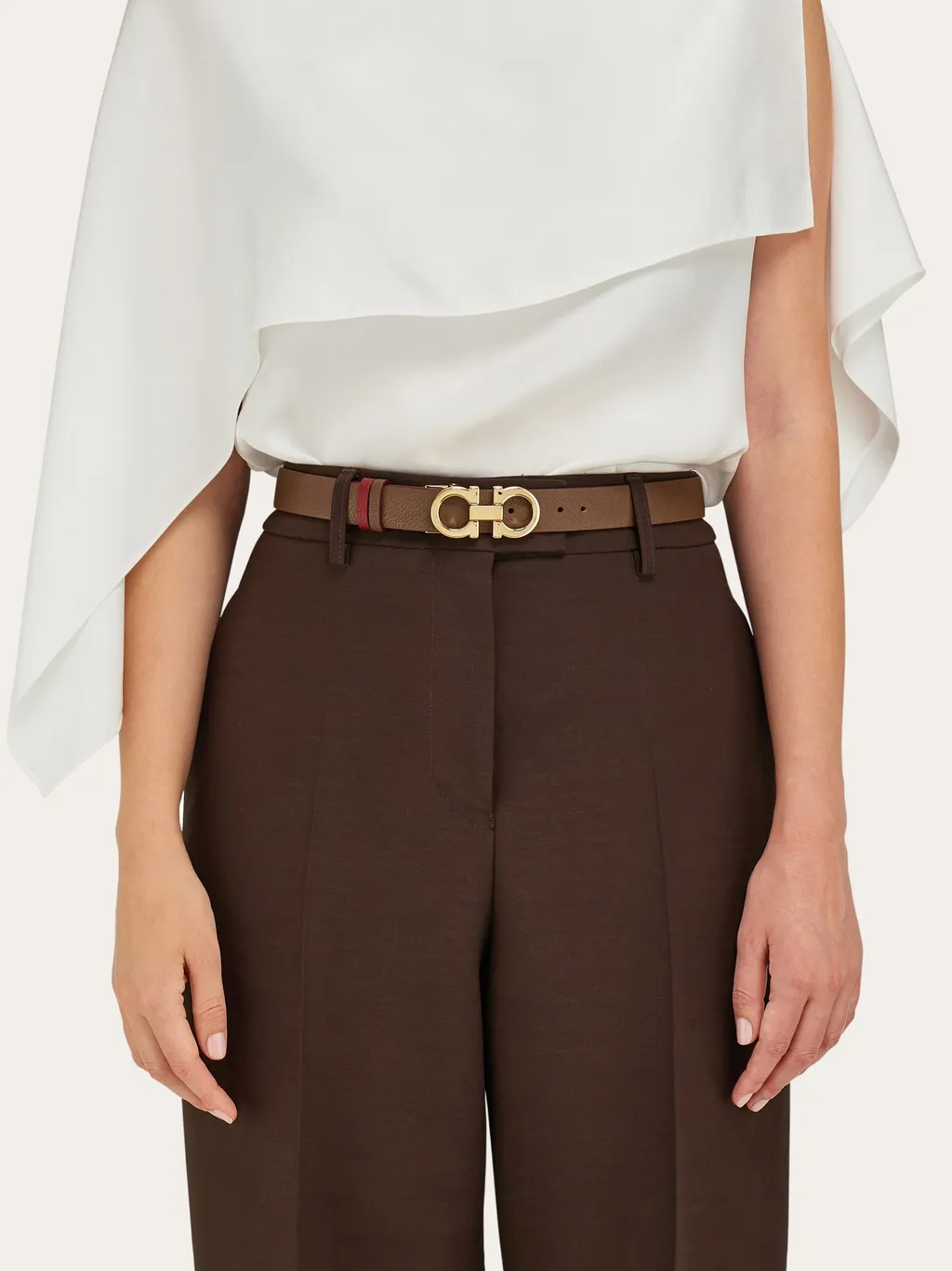 Adjustable And Reversible Gancini Belt