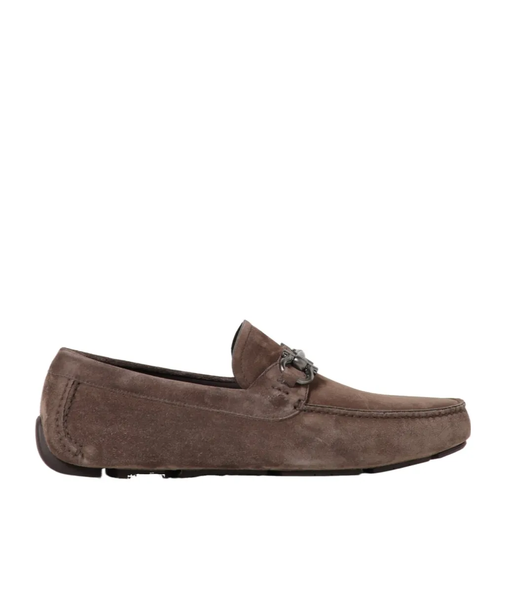 Gancini-Plaque Loafers