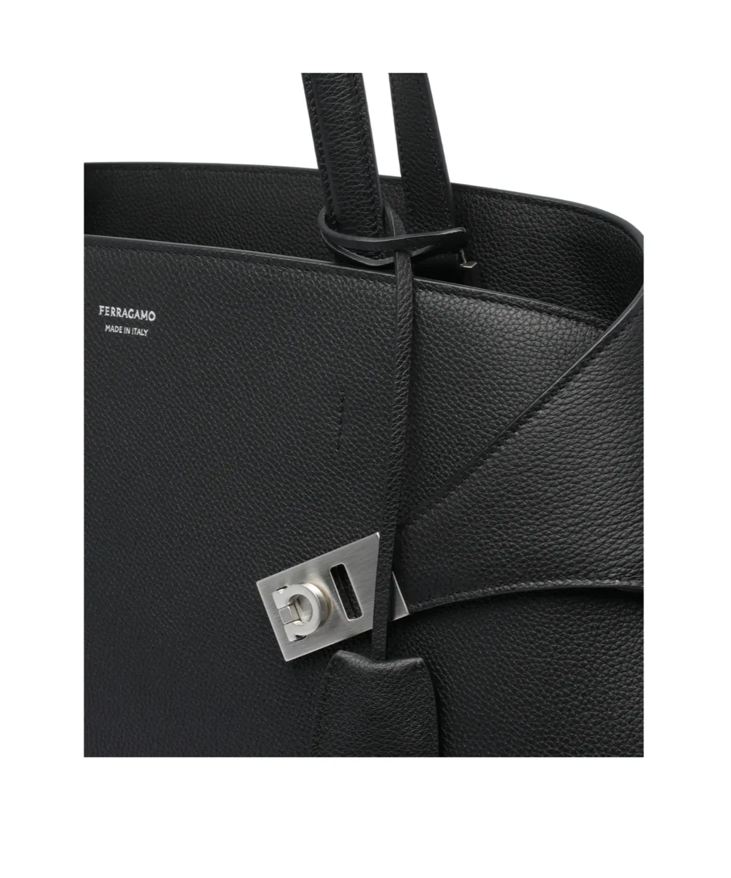 Hug Top-Zip Leather Shoulder Bag