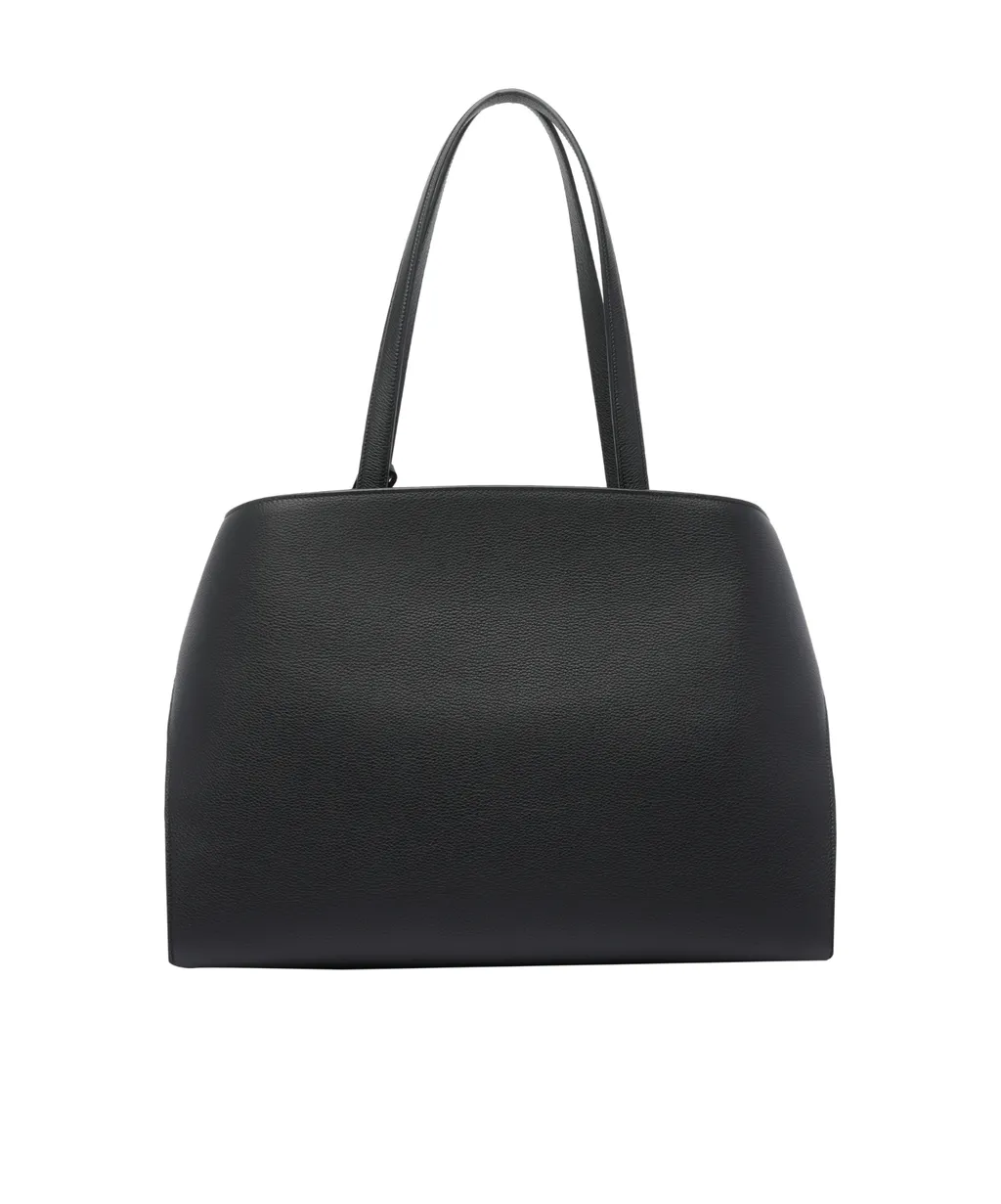 Hug Top-Zip Leather Shoulder Bag