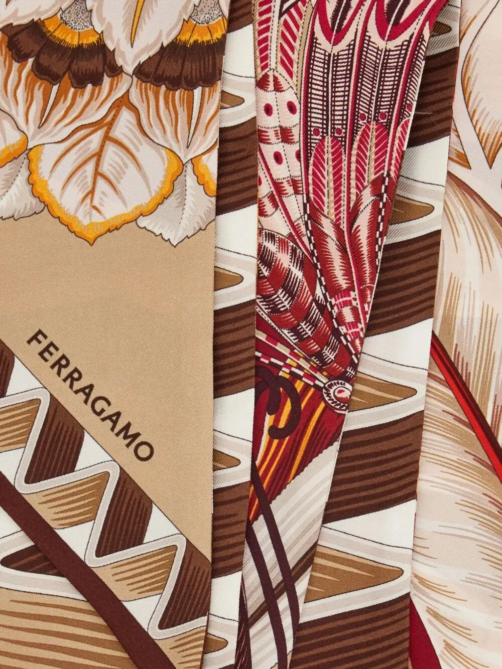 Floral-Print Silk Scarf