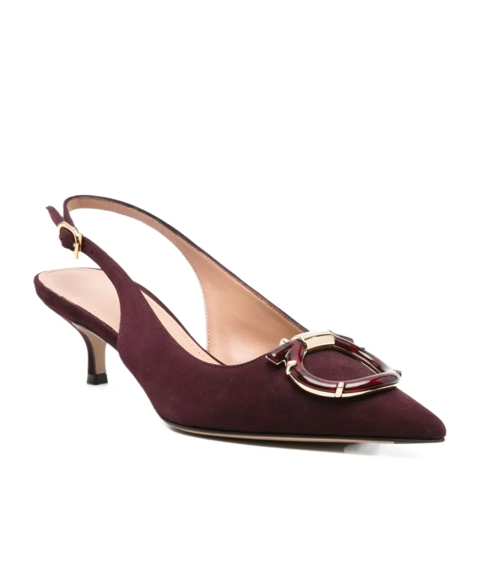 50Mm Suede Slingbacks