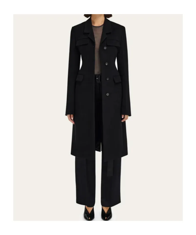 Fitted Single Breasted Coat
