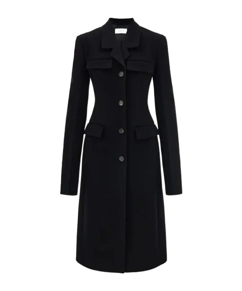 Fitted Single Breasted Coat