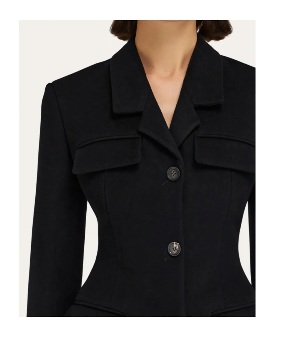 Fitted Single Breasted Coat