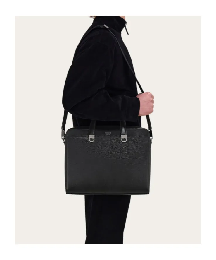 Gancini Top Handle Briefcase