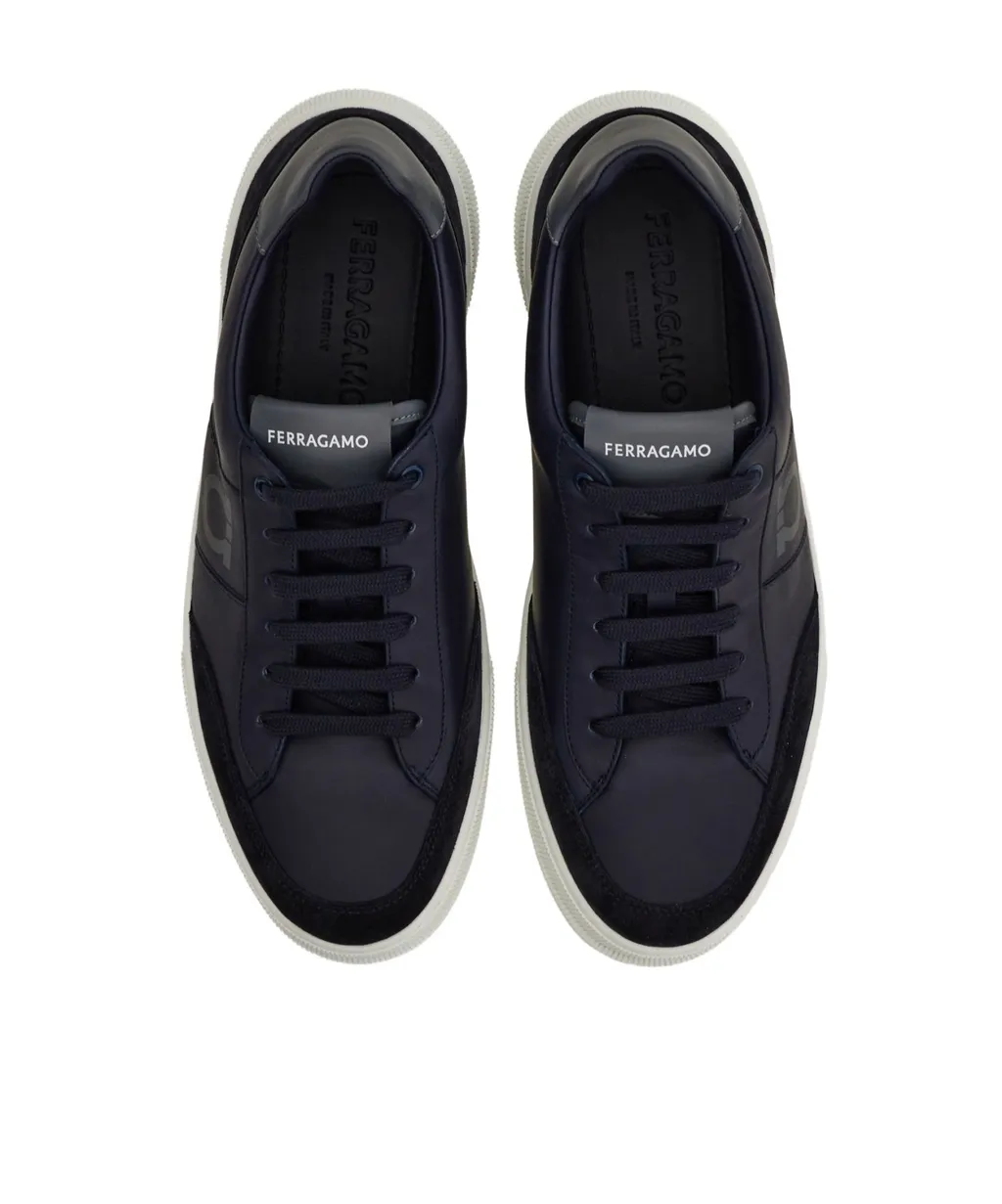 Gancini Logo Low-Top Sneakers