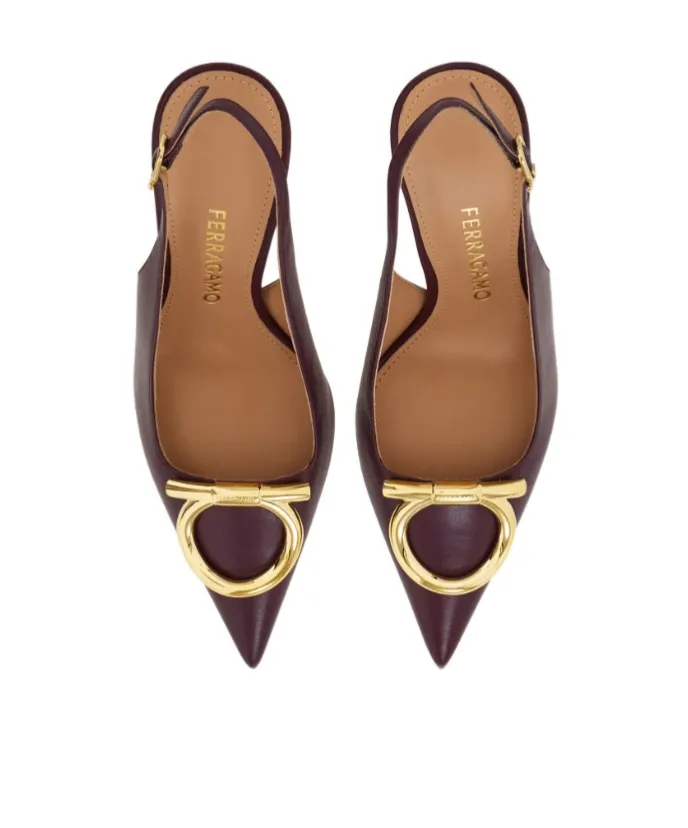 Maxi Gancini Slingback Pump