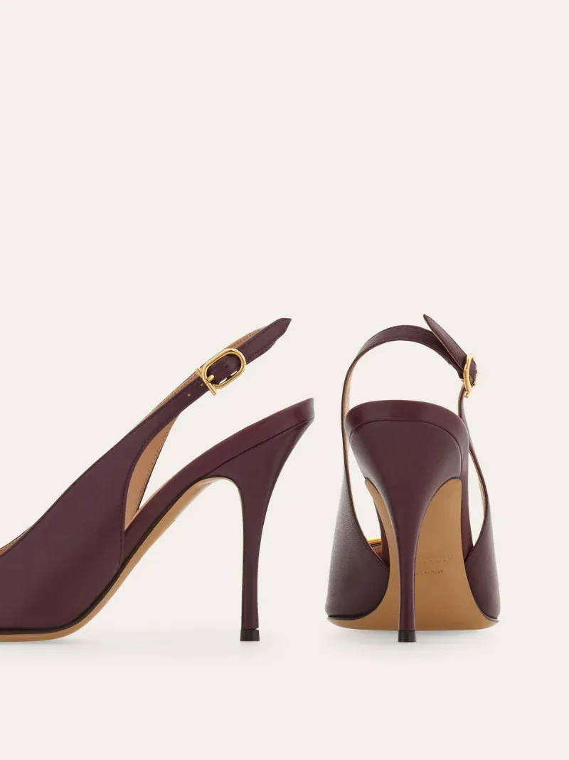 Maxi Gancini Slingback Pump