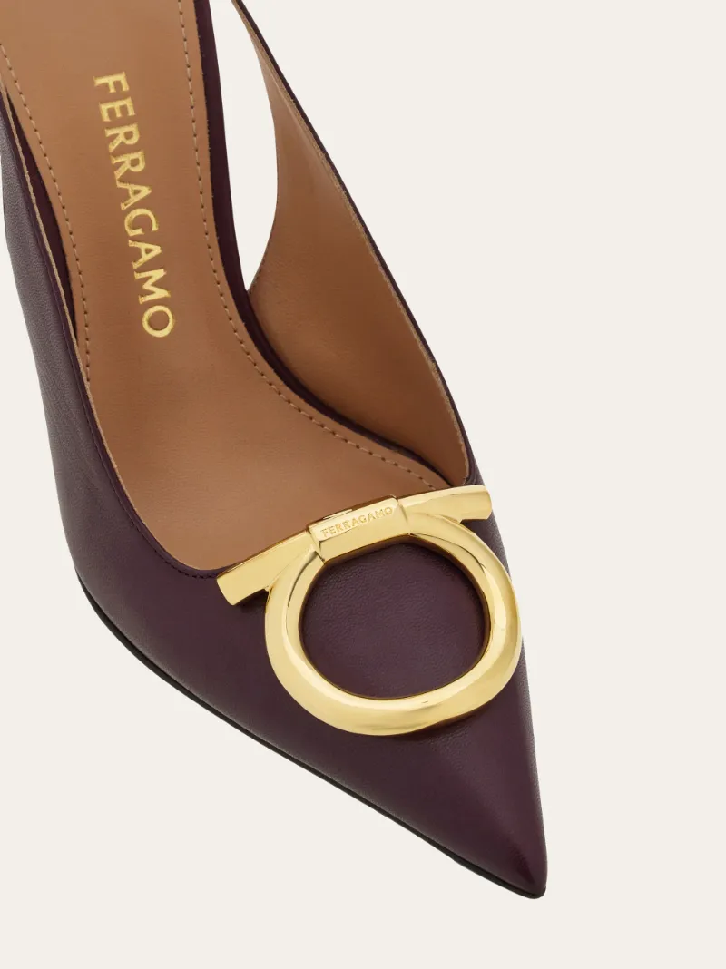 Maxi Gancini Slingback Pump