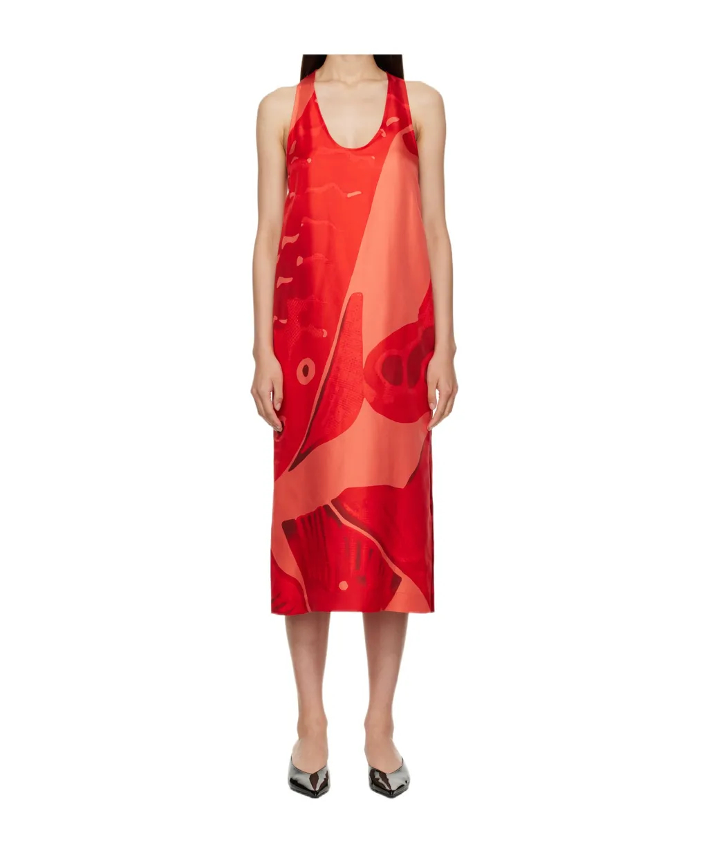 Fish Print Maxi Dress