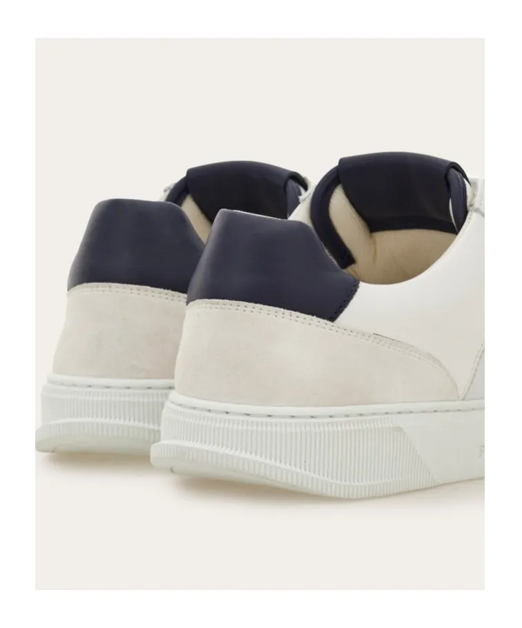 Logo-Embroidered Leather Sneakers