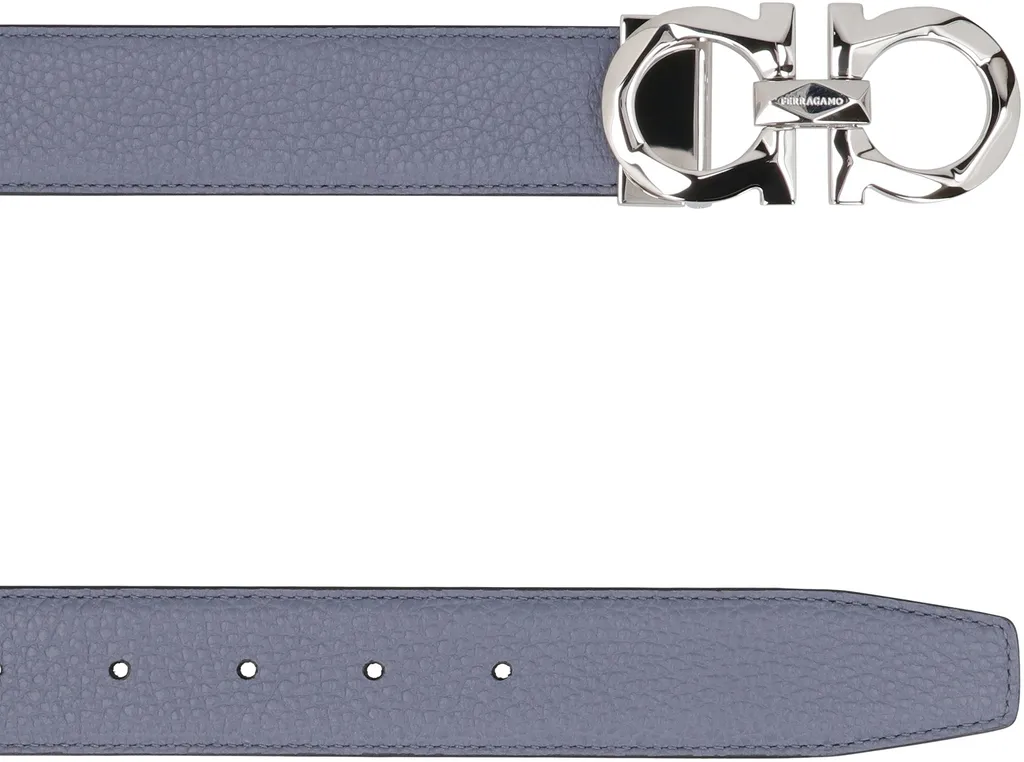 Reversible Gancini Buckle Belt