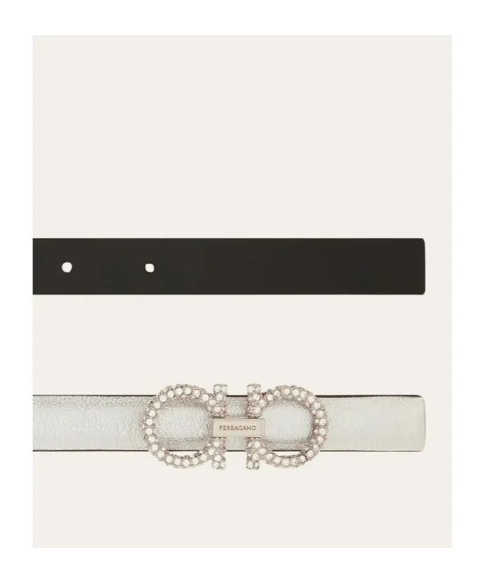 Reversible And Adjustable Gancini Belt