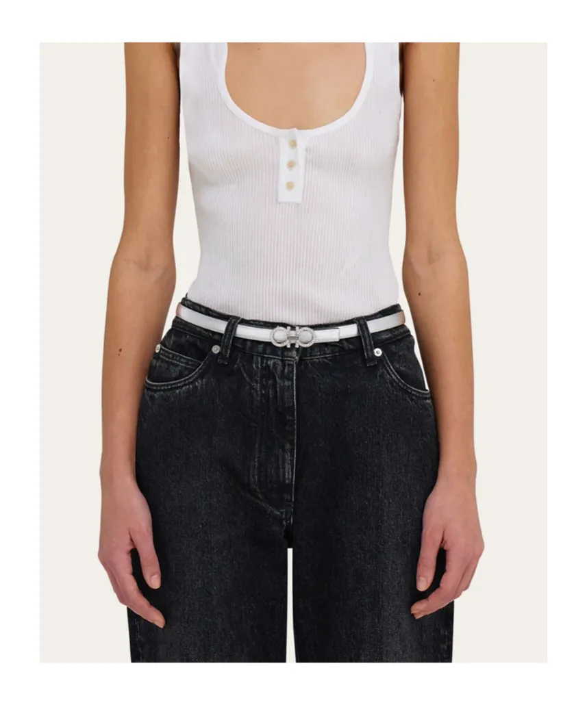 Reversible And Adjustable Gancini Belt