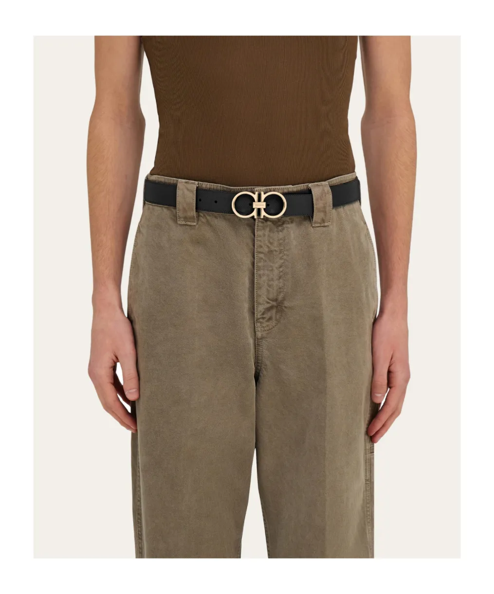 Reversible And Adjustable Gancini Belt