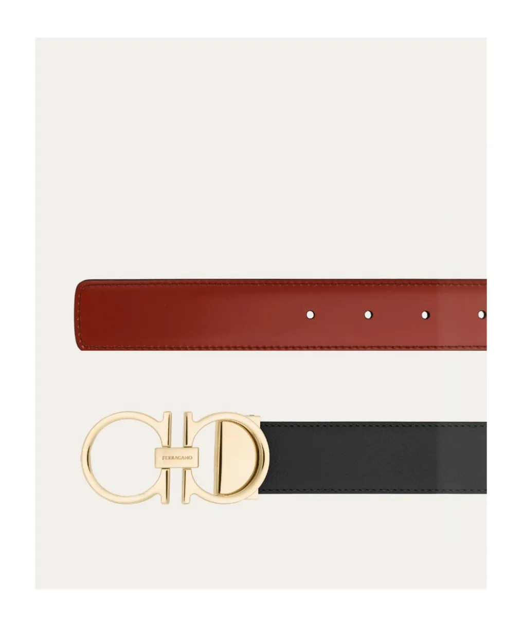 Reversible And Adjustable Gancini Belt