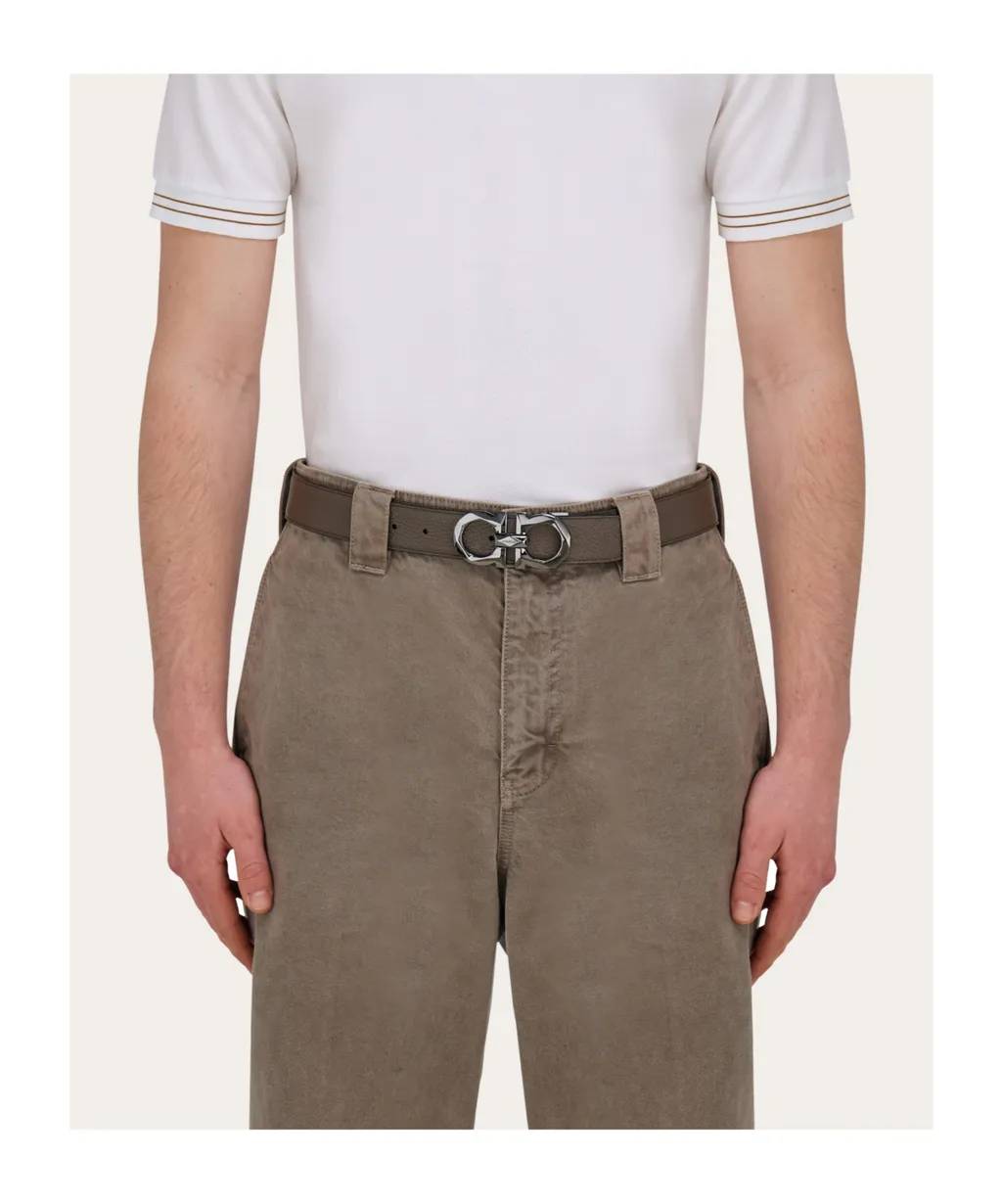 Reversible And Adjustable Gancini Belt