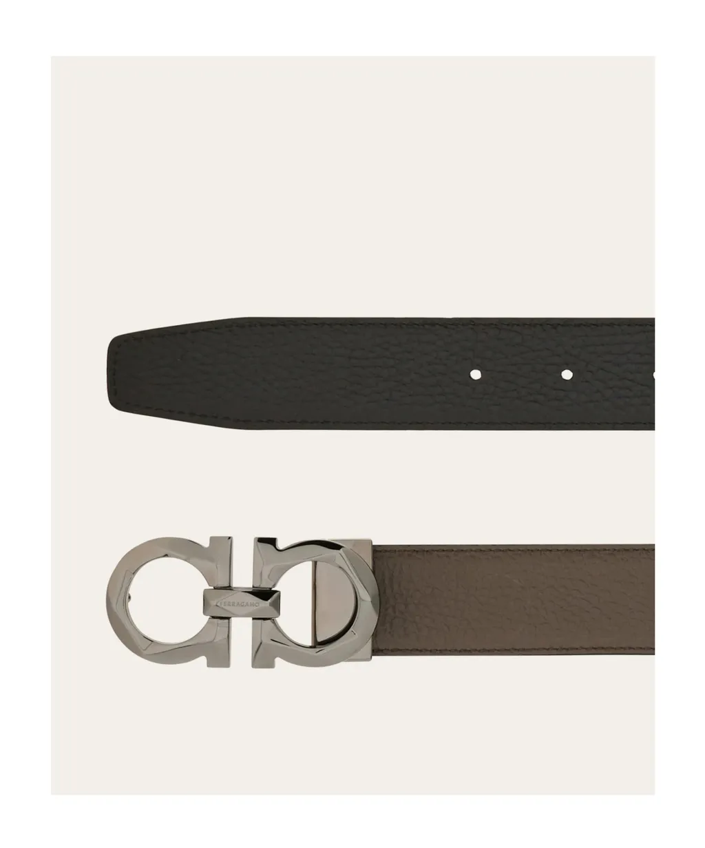 Reversible And Adjustable Gancini Belt