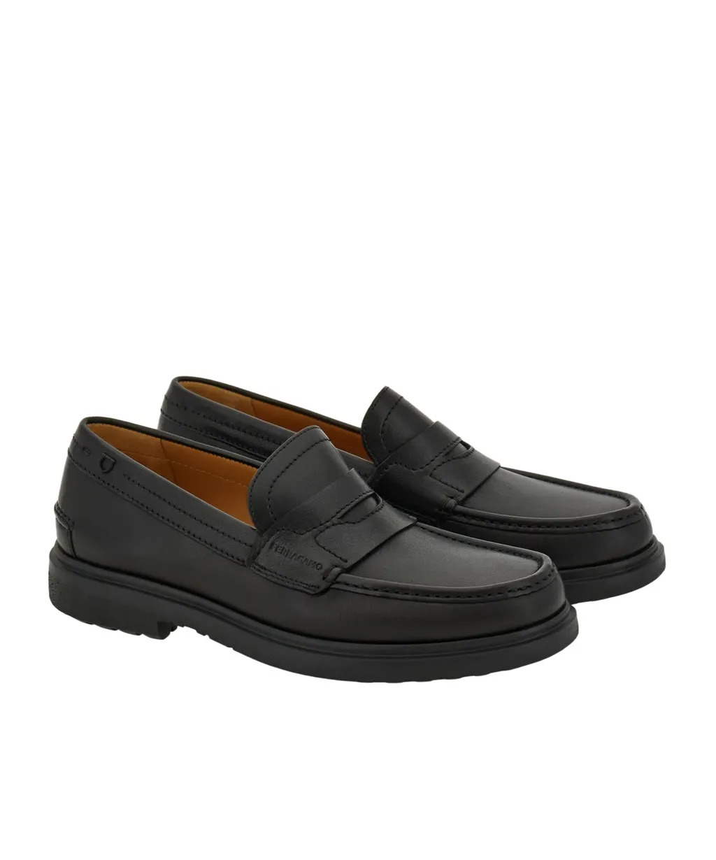 Round Toe Penny Loafers