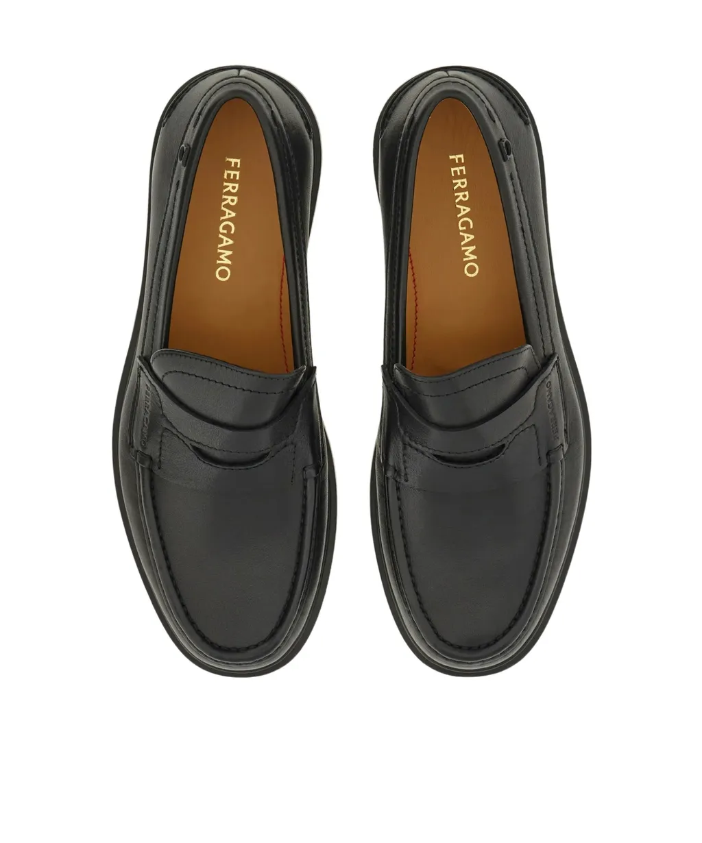 Round Toe Penny Loafers