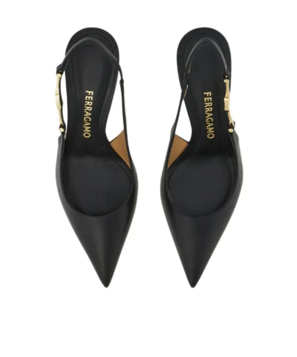 F Buckle Slingback Pump