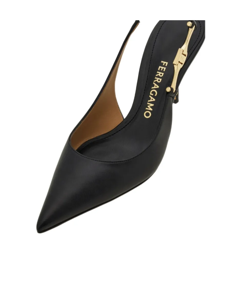 F Buckle Slingback Pump