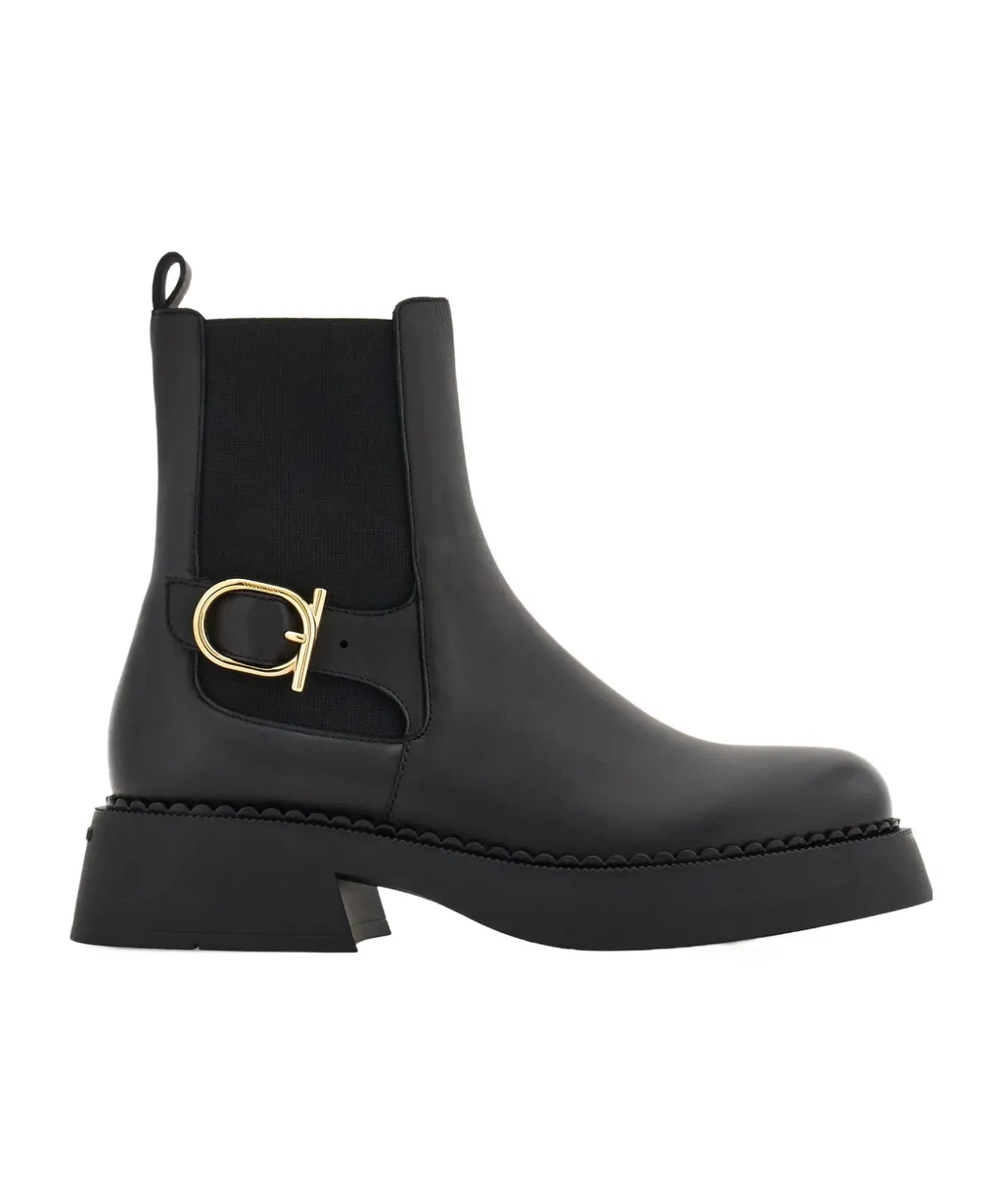 Gancini Buckle Chelsea Boot