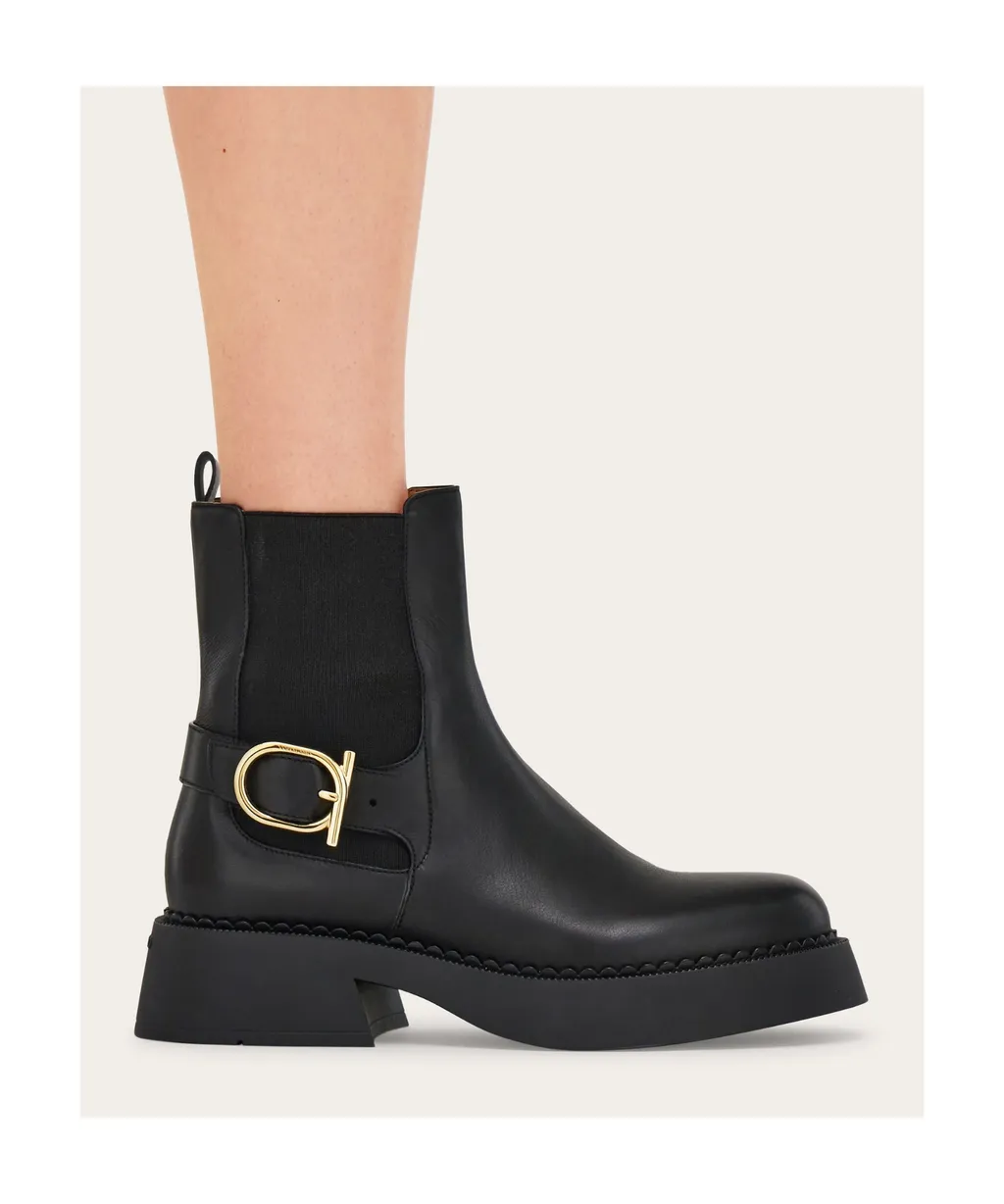 Gancini Buckle Chelsea Boot