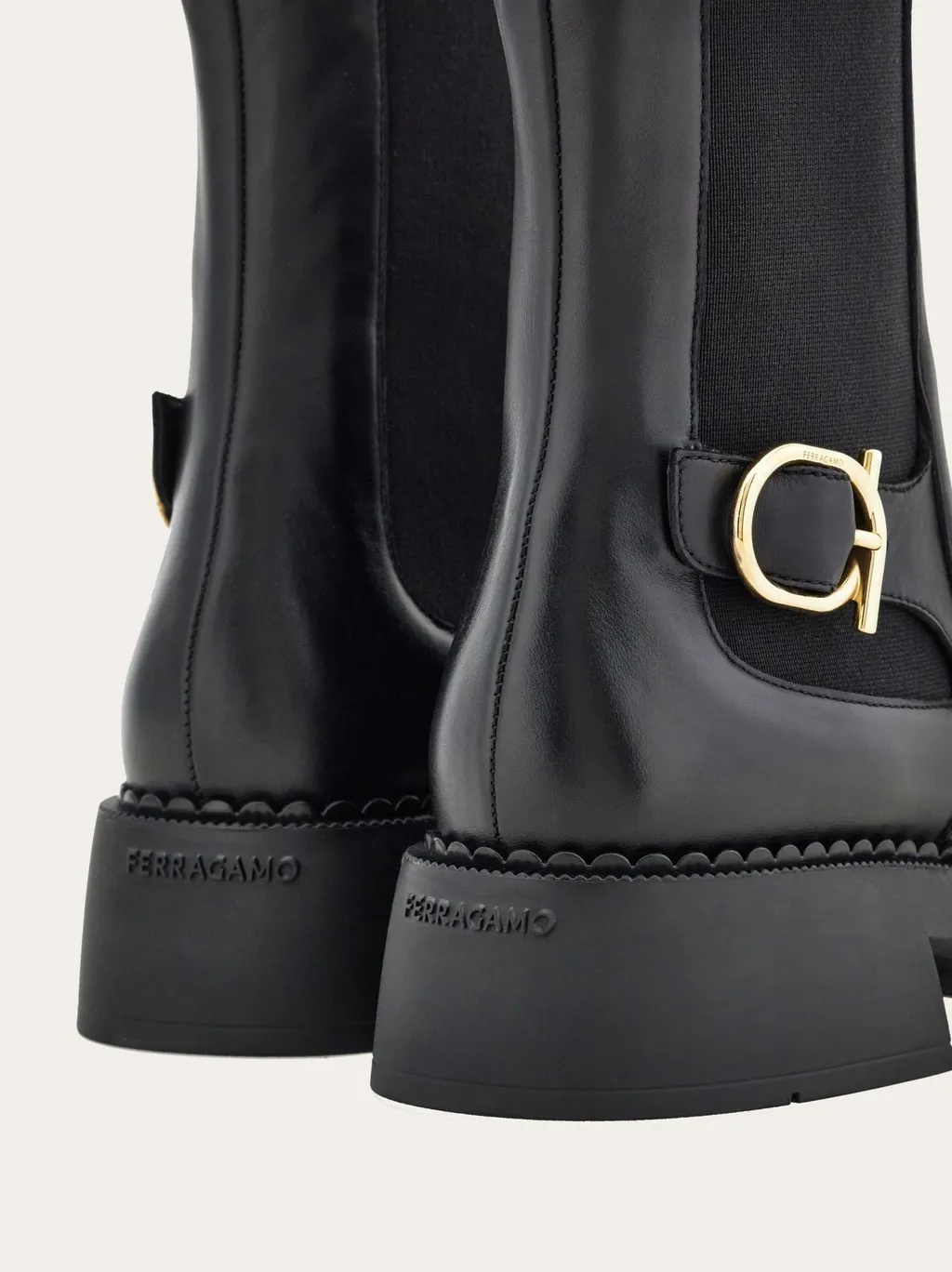 Gancini Buckle Chelsea Boot